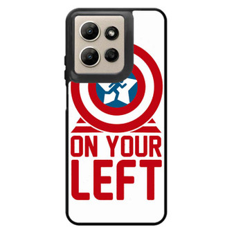 On your left captain america Motorola Moto G Power 2026 Case