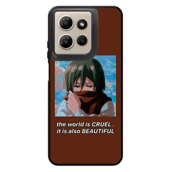 Attack On Titan Mikasa Quotes 1 Motorola Moto G Power 2026 Case