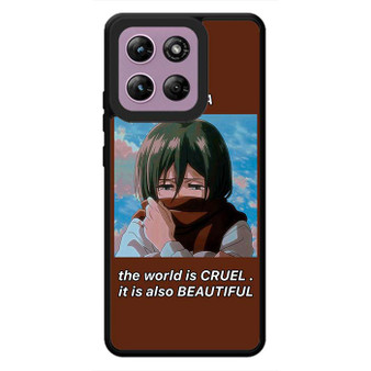 Attack On Titan Mikasa Quotes 1 Motorola Moto G Stylus 2026 Case