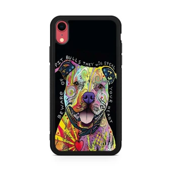 Dog Abstract Pitbull 2 iPhone XR Case