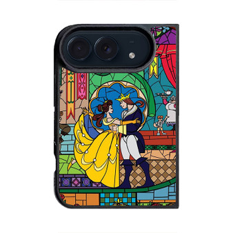 belle and beast prince stained glass iPhone Duo Case