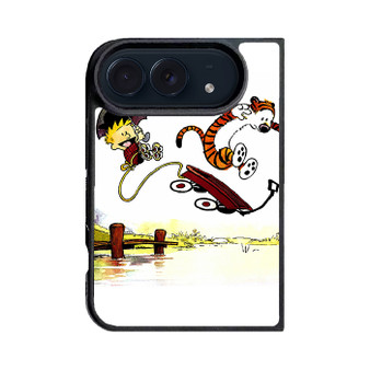 Calvin and Hobbes Playing Together iPhone Duo Case
