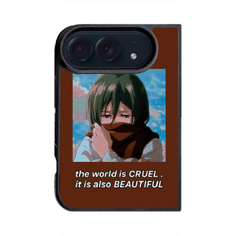 Attack On Titan Mikasa Quotes 1 iPhone Duo Case