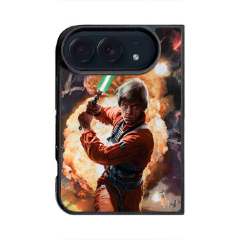 Luke skywalker using lightsaber iPhone Duo Case