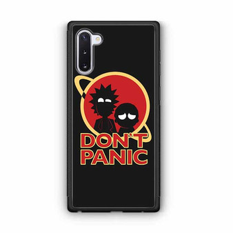 Rick And Morty Dont Panic  Samsung Galaxy Note 10 Case
