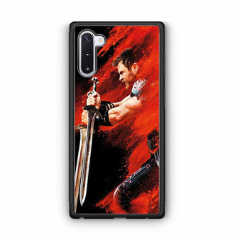 Thor Ragnarok on Red Dust Samsung Galaxy Note 10 Case
