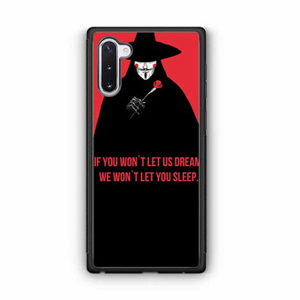 vendetta quote Samsung Galaxy Note 10 Case