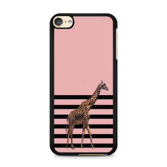giraffe pink art iPod Touch 6 Case