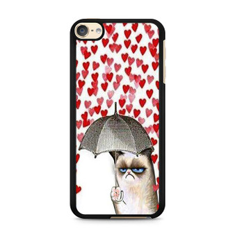 love rain grumpy cat iPod Touch 6 Case