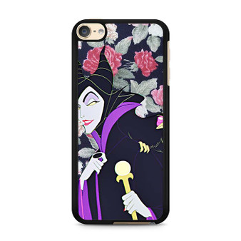 Maleficent evil face floral iPod Touch 6 Case