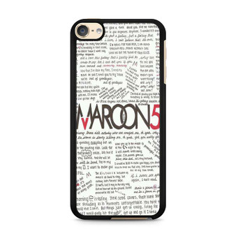 Marron 5 Lyrics iPod Touch 6 Case