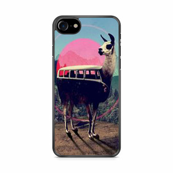 llama retro bus iPhone SE 2020 Case llama retro bus iPhone SE 2020 Case