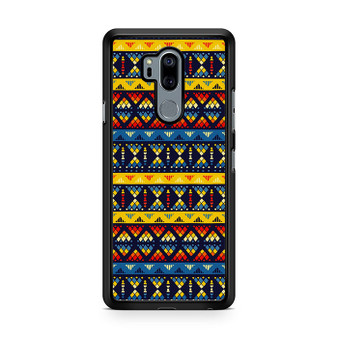 Yellow and Blue Tribal Pattern LG G7 ThinQ Case