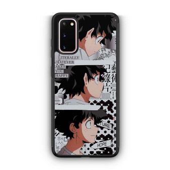 My Hero Academia Deku's Quotes Samsung Galaxy S20 5G Case