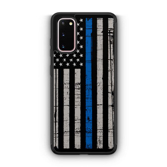 The Thin Blue Line USA Flag Samsung Galaxy S20 5G Case