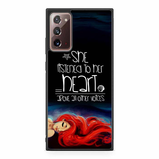 The Little Mermaid Listened Her Heart Samsung Galaxy Note 20 5G Case