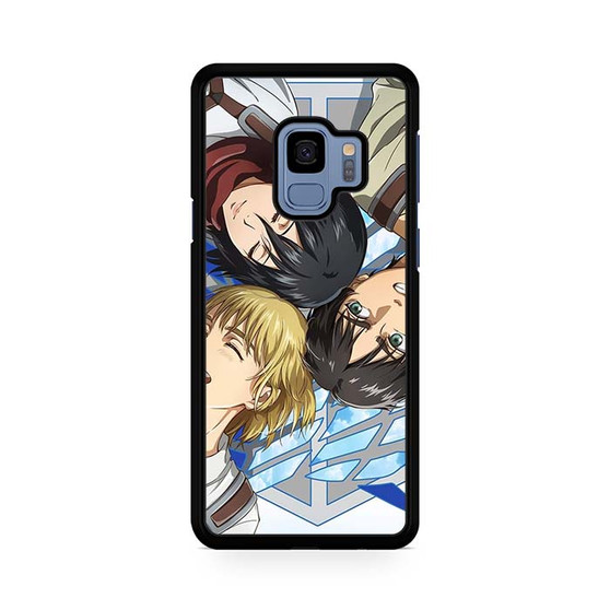 Attack on Titan Eren Mikasa Armin Smile Samsung Galaxy S9 | S9+ Case