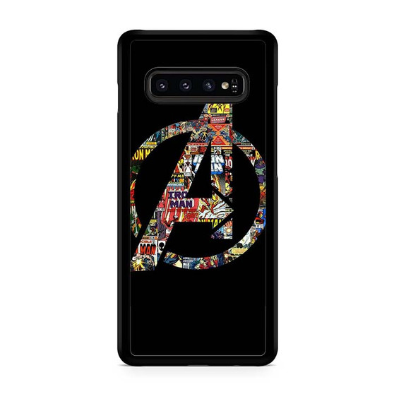 Avenger Logo with comics Pattern Samsung Galaxy S10 | S10 5G | S10+ | S10E | S10 Lite Case