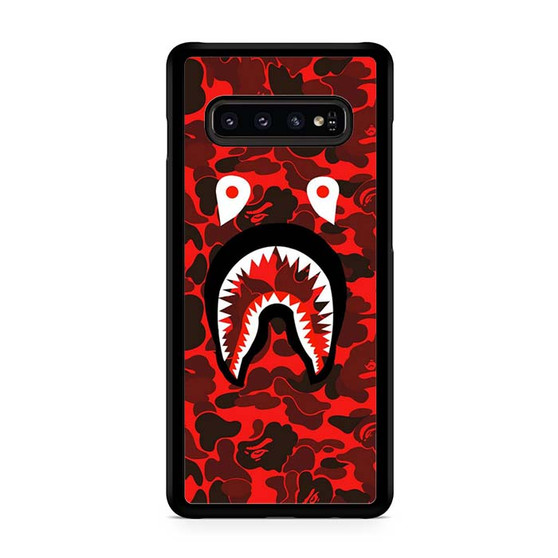 Bape Shark Red Camo Samsung Galaxy S10 | S10 5G | S10+ | S10E | S10 Lite Case