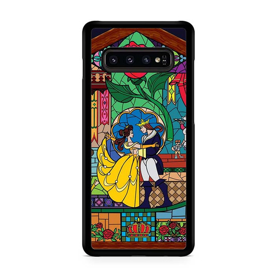 belle and beast prince stained glass Samsung Galaxy S10 | S10 5G | S10+ | S10E | S10 Lite Case