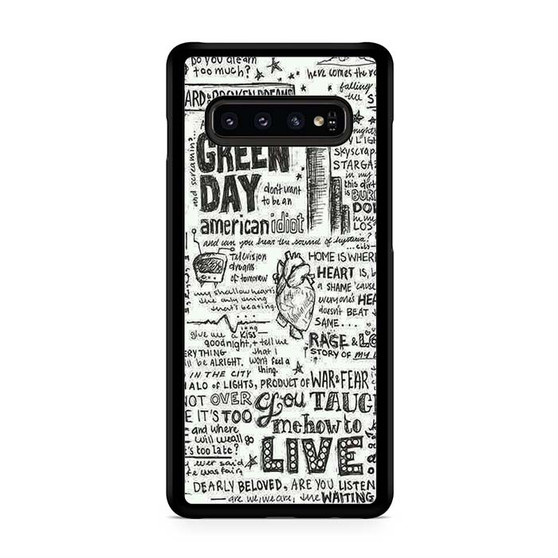 Green Day Lyrics Samsung Galaxy S10 | S10 5G | S10+ | S10E | S10 Lite Case
