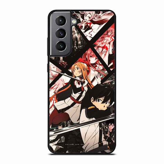 Sword Art Online Kirito & Asuna In Comic Art Samsung Galaxy S21 5G | S21+ 5G Case