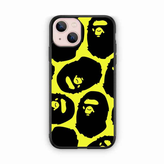 Yelow Bape iPhone 13 Case