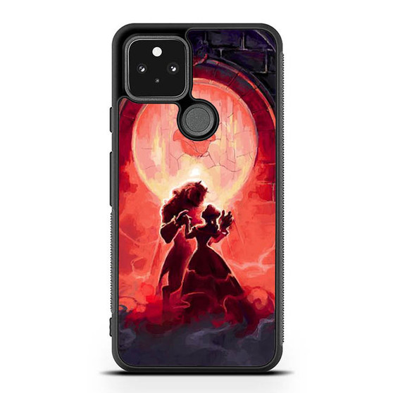 beauty and the beast vintage art Google Pixel 5 | Pixel 5a With 5G Case
