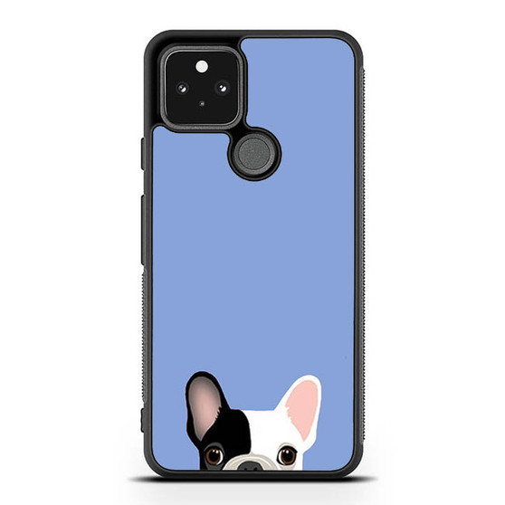 Cute French Bulldog Light Blue Google Pixel 5 | Pixel 5a With 5G Case