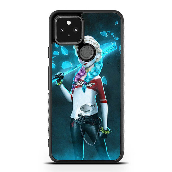 Princess Elsa With Harley Quinn Dress Google Pixel 5 | Pixel 5a With 5G Case