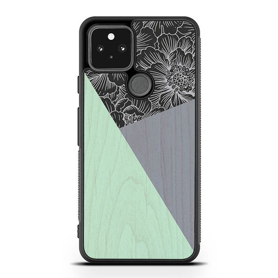 Wood Floral 1 Google Pixel 5 | Pixel 5a With 5G Case