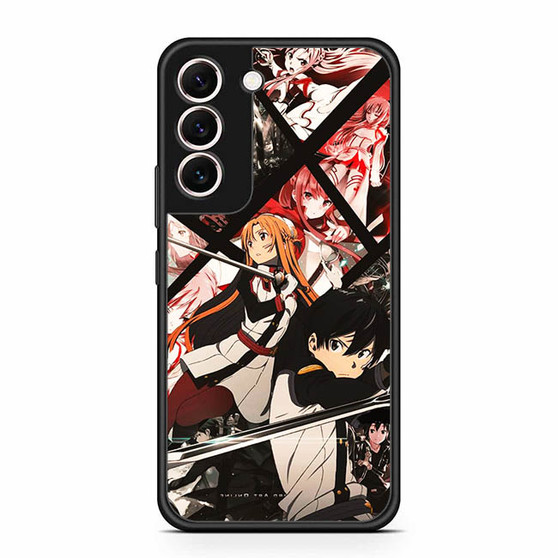 Sword Art Online Kirito & Asuna In Comic Art Samsung Galaxy S22 | S22+ Case