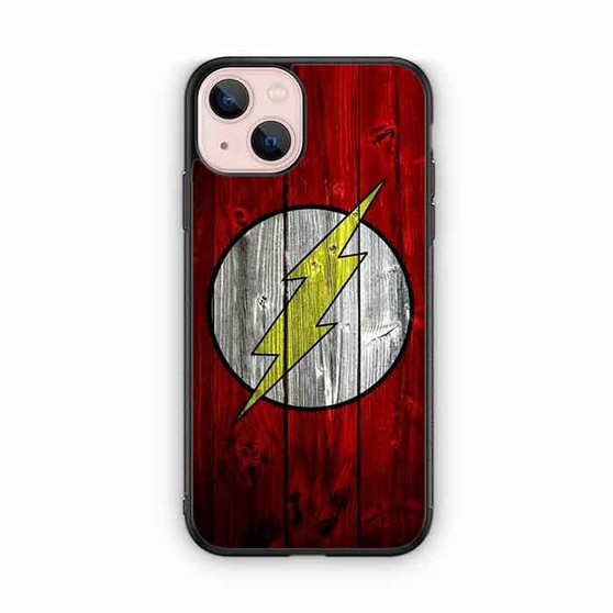 Flash Logo Wood iPhone 13 Mini Case