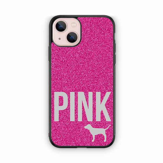 Pink Glitter Original Victoria's Secret iPhone 13 Mini Case