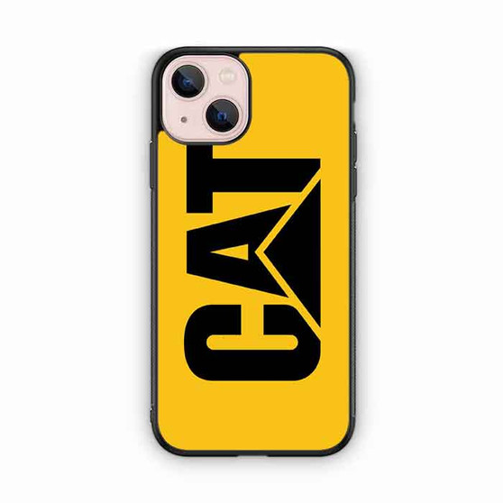 yellow caterpillar logo iPhone 13 Mini Case