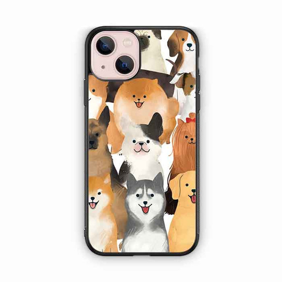 Cute Dogs Collage iPhone 13 Mini Case