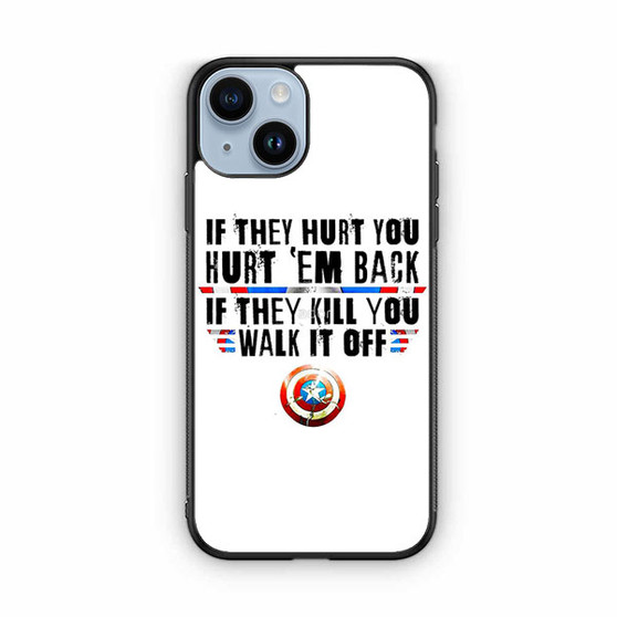 Captain America's Quote iPhone 14 Case