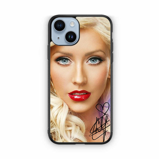 Christina Aguilera Red Lips iPhone 14 Case
