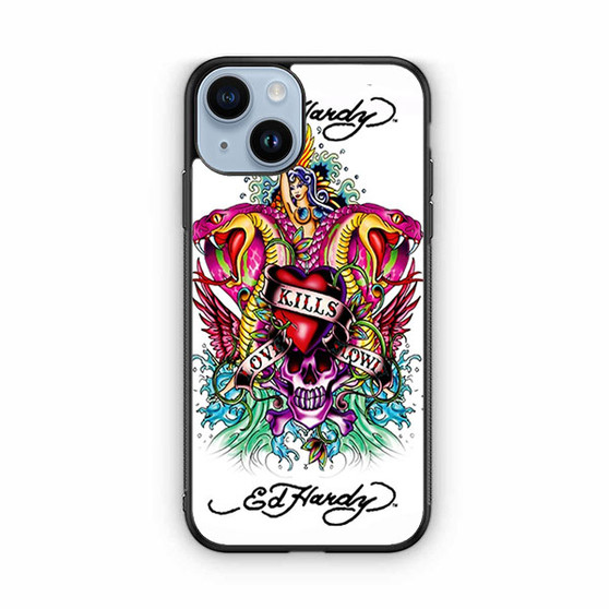 ed hardy kills love slowly iPhone 14 Case