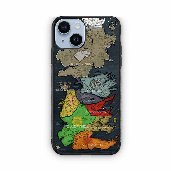 Map of Game of Thrones iPhone 14 Case