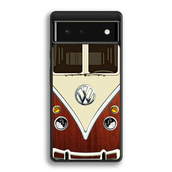 dark wood vw retro bus Google Pixel 6 | Google Pixel 6a | Google Pixel 6 Pro Case