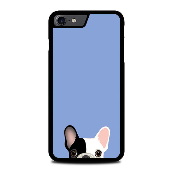 Cute French Bulldog Light Blue iPhone SE 2022 Case