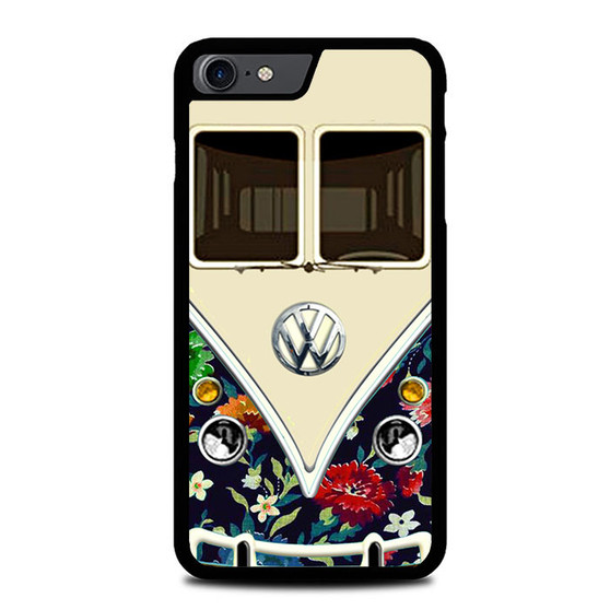 old floral vw retro bus iPhone SE 2022 Case