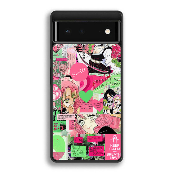 Demon Slayer Mitsuri Kanroji Collage Google Pixel 6 | Google Pixel 6a | Google Pixel 6 Pro Case