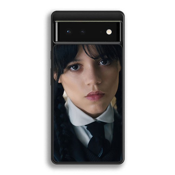 Wednesday Jenna Ortega Flat Face Google Pixel 6 | Google Pixel 6a | Google Pixel 6 Pro Case