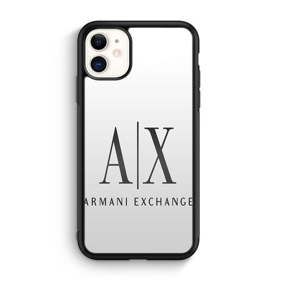 armani exchange white iPhone 11 Case