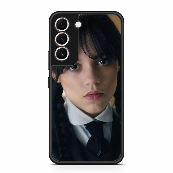 Wednesday Jenna Ortega Flat Face Samsung Galaxy S22 Case