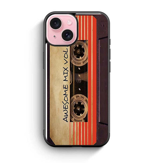 awesome guardians galaxy cassette iPhone 15 Case