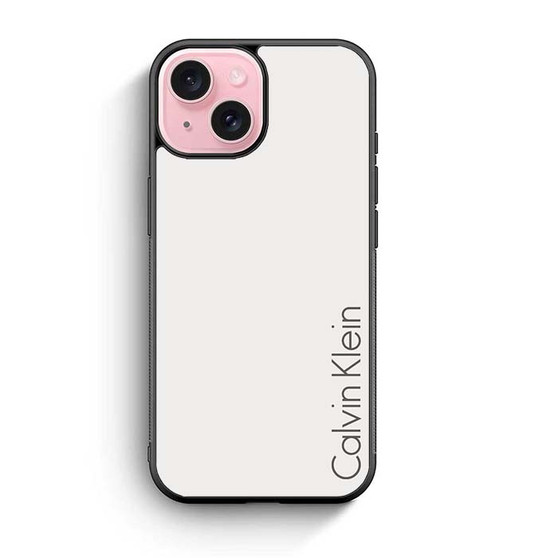 Calvin Klein White Bone iPhone 15 Case
