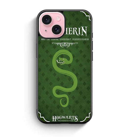 hogwarts slytherin iPhone 15 Case